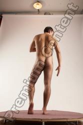 Nude Man White Standing poses - ALL Slim Short Brown Standing poses - simple Multi angles poses Realistic