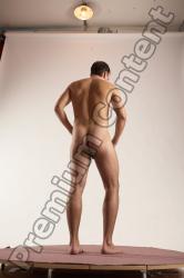 Nude Man White Standing poses - ALL Slim Short Brown Standing poses - simple Multi angles poses Realistic