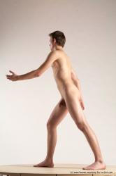 Nude Man White Standing poses - ALL Athletic Short Brown Standing poses - simple Multi angles poses Realistic