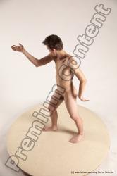 Nude Man White Standing poses - ALL Athletic Short Brown Standing poses - simple Multi angles poses Realistic