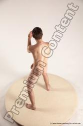 Nude Man White Standing poses - ALL Athletic Short Brown Standing poses - simple Multi angles poses Realistic