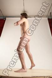 Nude Man White Standing poses - ALL Slim Short Brown Standing poses - simple Multi angles poses Realistic