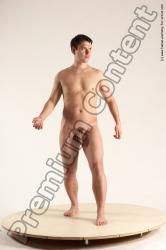 Nude Man White Standing poses - ALL Average Short Brown Standing poses - simple Multi angles poses Realistic