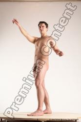 Nude Man White Standing poses - ALL Average Short Brown Standing poses - simple Multi angles poses Realistic