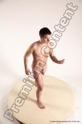 Nude Man White Standing poses - ALL Average Short Brown Standing poses - simple Multi angles poses Realistic