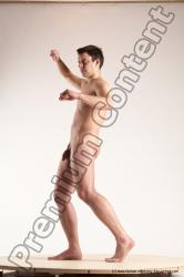 Nude Man White Standing poses - ALL Average Short Brown Standing poses - simple Multi angles poses Realistic