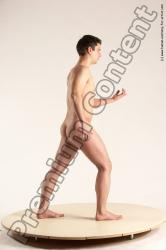 Nude Man White Standing poses - ALL Average Short Brown Standing poses - simple Multi angles poses Realistic