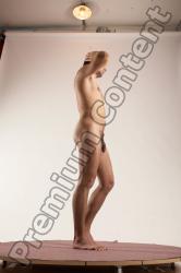 Nude Man White Standing poses - ALL Slim Short Brown Standing poses - simple Multi angles poses Realistic