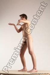 Nude Man White Standing poses - ALL Slim Short Brown Standing poses - simple Multi angles poses Realistic