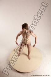 Nude Man White Standing poses - ALL Slim Short Brown Standing poses - simple Multi angles poses Realistic