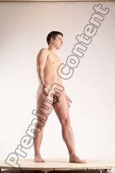 Nude Man White Standing poses - ALL Average Short Brown Standing poses - simple Multi angles poses Realistic