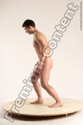 Nude Man White Standing poses - ALL Average Short Brown Standing poses - simple Multi angles poses Realistic