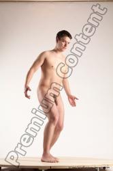 Nude Man White Standing poses - ALL Average Short Brown Standing poses - simple Multi angles poses Realistic