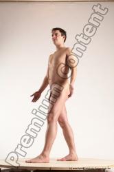 Nude Man White Standing poses - ALL Average Short Brown Standing poses - simple Multi angles poses Realistic