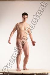 Nude Man White Standing poses - ALL Average Short Brown Standing poses - simple Multi angles poses Realistic