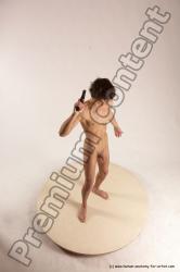 Nude Fighting with gun Man White Standing poses - ALL Slim Short Brown Standing poses - simple Multi angles poses Realistic Fighting poses - ALL