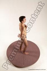 Nude Man White Standing poses - ALL Slim Short Brown Standing poses - simple Multi angles poses Realistic