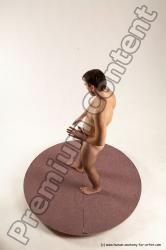 Nude Man White Standing poses - ALL Slim Short Brown Standing poses - simple Multi angles poses Realistic