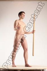 Nude Man White Standing poses - ALL Average Short Brown Standing poses - simple Multi angles poses Realistic