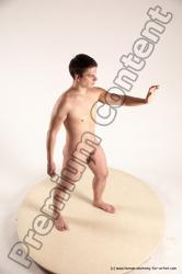 Nude Man White Standing poses - ALL Average Short Brown Standing poses - simple Multi angles poses Realistic