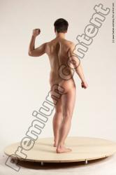 Nude Man White Standing poses - ALL Average Short Brown Standing poses - simple Multi angles poses Realistic