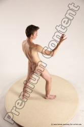 Nude Man White Standing poses - ALL Slim Short Brown Standing poses - simple Multi angles poses Realistic