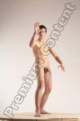 Nude Man White Standing poses - ALL Slim Short Brown Standing poses - simple Multi angles poses Realistic