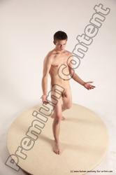 Nude Man White Standing poses - ALL Slim Short Brown Standing poses - simple Multi angles poses Realistic