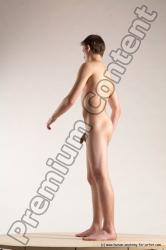 Nude Man White Standing poses - ALL Slim Short Brown Standing poses - simple Multi angles poses Realistic