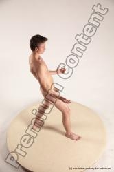 Nude Man White Standing poses - ALL Slim Short Brown Standing poses - simple Multi angles poses Realistic