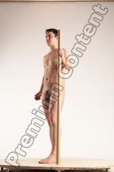 Nude Man White Standing poses - ALL Average Short Blond Standing poses - simple Multi angles poses Realistic