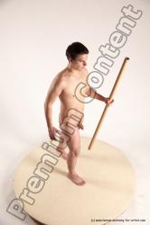 Nude Man White Standing poses - ALL Average Short Blond Standing poses - simple Multi angles poses Realistic