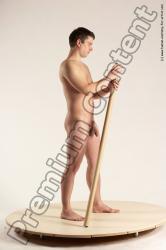 Nude Man White Standing poses - ALL Average Short Blond Standing poses - simple Multi angles poses Realistic