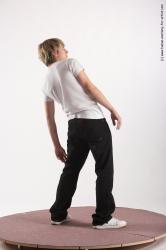 Casual Man White Standing poses - ALL Slim Short Blond Standing poses - simple Academic