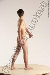 Nude Man White Standing poses - ALL Slim Short Brown Standing poses - simple Multi angles poses Realistic