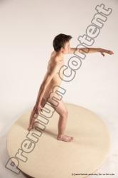 Nude Man White Standing poses - ALL Slim Short Brown Standing poses - simple Multi angles poses Realistic