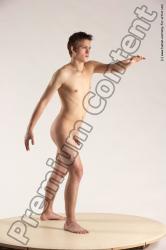 Nude Man White Standing poses - ALL Slim Short Brown Standing poses - simple Multi angles poses Realistic