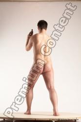 Nude Fighting with gun Man White Standing poses - ALL Average Short Brown Standing poses - simple Multi angles poses Realistic