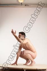 Nude Man White Standing poses - ALL Average Short Brown Standing poses - knee-bend Multi angles poses Realistic