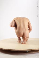 Nude Man White Kneeling poses - ALL Slim Short Brown Kneeling poses - on one knee Realistic