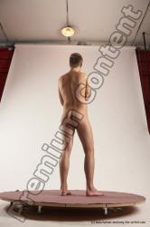 Nude Man White Standing poses - ALL Slim Short Brown Standing poses - simple Multi angles poses Realistic