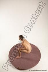 Nude Man White Standing poses - ALL Slim Short Brown Standing poses - knee-bend Multi angles poses Realistic