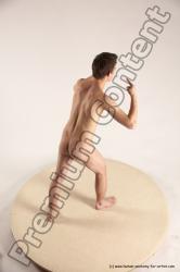 Nude Man White Standing poses - ALL Slim Short Brown Standing poses - simple Multi angles poses Realistic