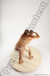 Nude Woman - Man White Standing poses - ALL Slim Short Brown Standing poses - simple Multi angles poses Realistic