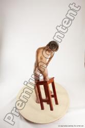 Nude Man White Standing poses - ALL Slim Short Brown Standing poses - simple Multi angles poses Realistic