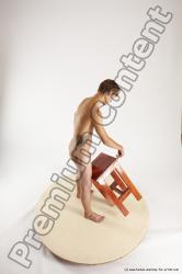 Nude Man White Standing poses - ALL Slim Short Brown Standing poses - simple Multi angles poses Realistic