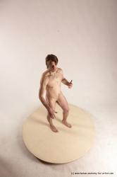 Nude Man White Standing poses - ALL Slim Short Brown Standing poses - simple Multi angles poses Realistic