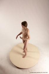 Nude Man White Standing poses - ALL Slim Short Brown Standing poses - simple Multi angles poses Realistic