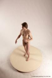 Nude Man White Standing poses - ALL Slim Short Brown Standing poses - simple Multi angles poses Realistic