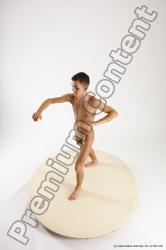 Nude Man White Standing poses - ALL Athletic Short Brown Standing poses - simple Multi angles poses Realistic